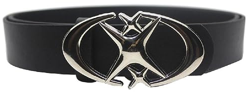 KLOVA Vintage Gothic Punk Mond Stern Schnalle Gürtel Für Männer Und Frauen Stilvoller Bund Für Jeans Und Hosen Mond Stern Schnalle Gürtel Männer Frauen Gürtel Verstellbarer Gürtel Modeaccessoire