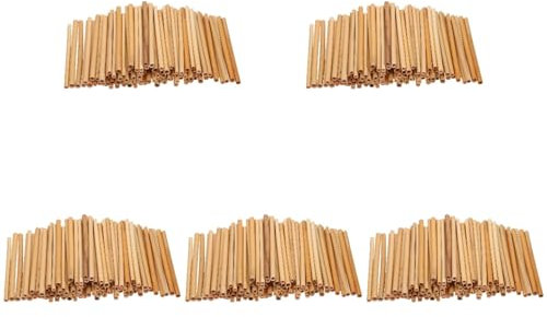 GANAZONO 500 Stück Bienenneströhrchen für Bienennest, Ersatzröhrchen, Ersatzröhren, austauschbare Bienenröhren, Niströhrchen, Phragmit-Bienenröhrchen, Hausröhrchen, Marienkäfer-Auskleidung, Schilfrohr