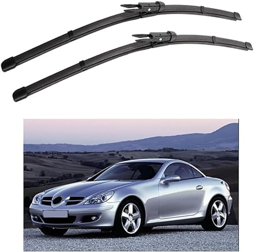 Auto Scheibenwischer für Benz SLK Class R171 22+22 2004-2011, HD Leiser Scheibenwischer Ohne Knochen,A