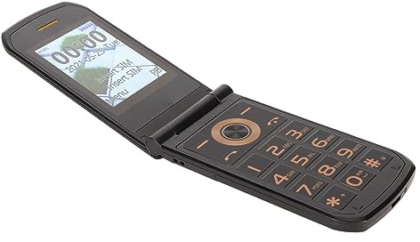ciciglow 4G-Seniorenhandy Im Flip-Design, Große Tasten, Klarer Klang, Zwei Bildschirme, Leistungsstarke Funktionen, Umfassende Netzwerkkompatibilität mit GPS-SOS-Taste (Black)