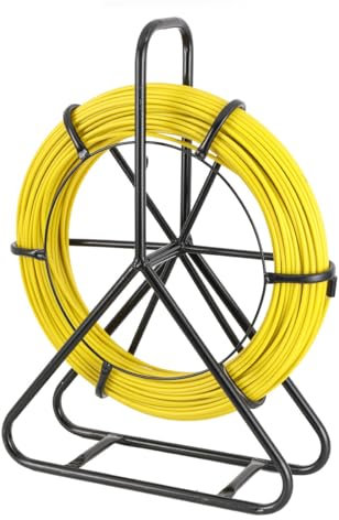 Lfhelper Ruban adhésif électrique en fibre de verre de 6 mm x 100 m avec cadre en acier, 6 mm x 100 m