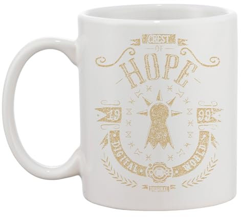 Crest Of Hope Angemon Tk Weiße Tasse Kaffee Tee Männer Frauen Keramik Coffee Tea Mug Cup