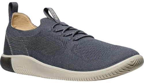 KEEN Knx Knit Lace Sneaker für Herren, Schwarz/Magnet, 40 EU