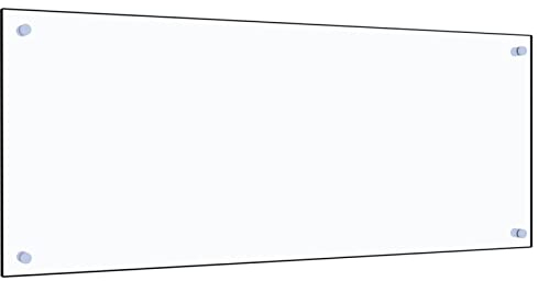 Homgoday Paraschizzi cucina trasparente 100¡Á40 cm vetro temperato