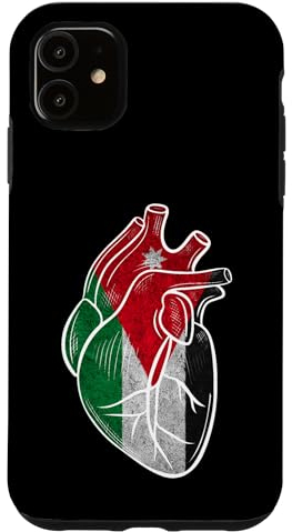 Hülle für iPhone 11 Jordanisches Herz, Jordanisches Menschenherz, Jordanischer Stolz