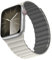 Bisikor Compatibile con Cinturino Apple Watch 49/46/45/44/42/41/40/38mm, Cinturino Magnetico in Silicone Indossabile Due Lati per iWatch Ultra SE Series 10 9 8 7 6 5 4 (38/40/41/42, Beige Grigio)