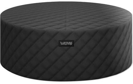 Wave Tahoe | Round Energy Save Thermal Hot Tub Cover | Insulated Spa Cover for Energy Efficiency & Superior Heat Retention | 6 Person