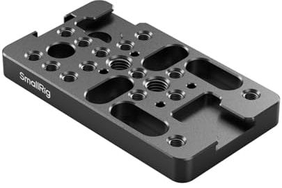 SMALLRIG Extension Cheese Plate, Multifunctional Mounting Plate with 1/4 and 3/8 Threaded Holes, Cold Shoe Mounts, and 3/8-16 Locating Hole for ARRI, Fits for Camera Rig, DSLR Accessories - 4887