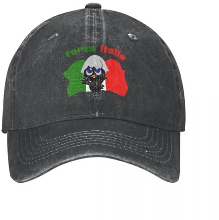 Forza Italia Calimero Cartoon Baseball Caps Retro Distressed Denim Chicken Snapback Cap Männer Frauen Alle Jahreszeiten Reise Caps Hut