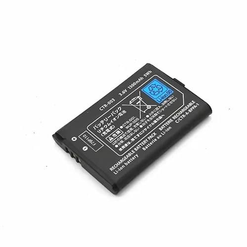 GDDGFVKV CTR-003 C/CTR-A-AB 3DS CTR-001 Batterie de Rechange 3,7 V 1300 mAh 5 Wh pour Manette de Jeu Nintendo 2DS 3DS