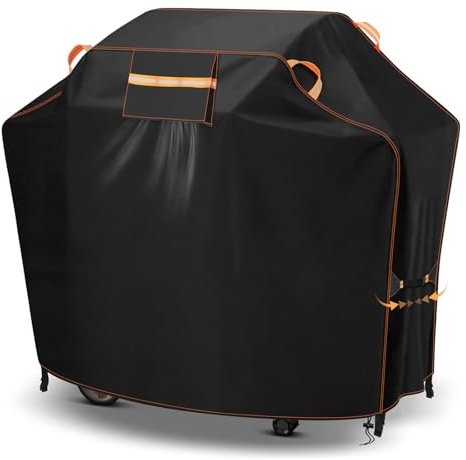 Funda para barbacoa, fundas grandes para barbacoa, cubierta resistente para parrilla de gas al aire libre con tiras reflectantes, impermeable, a prueba de desgarros, a prueba de polvo para Outback