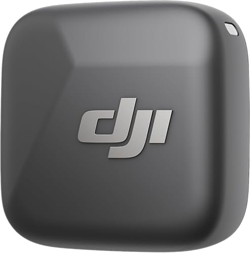 DJI Trasmettitore Mic Mini (Nero infinity),microfoni wireless, leggerissimo, audio di alta qualità, OsmoAudio, cancellazione del rumore, microfono senza fili per fotocamere/iPhone/Android, vlog