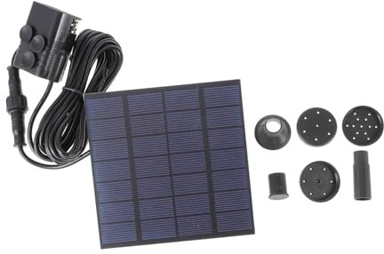 BESPORTBLE 1.2w Solarbrunnenpumpe Für Außenbereich Solarwasserpumpe Schwimmende Brunnenpumpe Mit Sprühdüsen Für Vogelbad Teich Garten Deko Energiesparend Umweltfreundlich