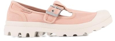 Palladium Unisex Pampa M Washed Mary Jane Flat, Rosa Stone, 43 EU