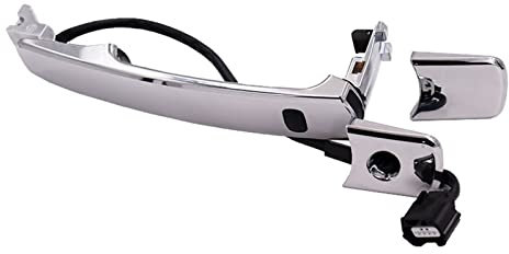 SPAKAMTZTK Fit for Nissan 2008-13 X-Trail Outside Door Handle Handle Smart Sensor Handle Door Handle Lock Cover Car Exterior Door Handle