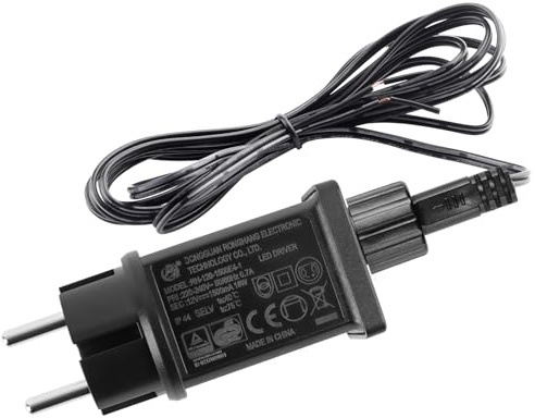 Kalolary Replacement Yard Inflatable Adapter 12V 1.0/1.5A | Class 2 Power Supply Adaptor with 6.6ft Extension Cables,Class 2 Power Unit Transformer Plug for Inflatable Decors (1.5A)