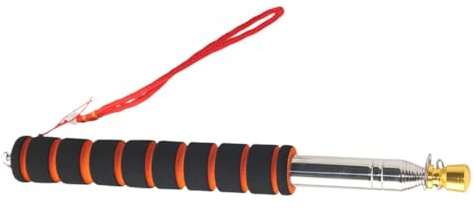 Veemoon Mástil Bandera Telescópico Acero Inoxidable Mango Antideslizante Resistente Viento para Guías Outdoor