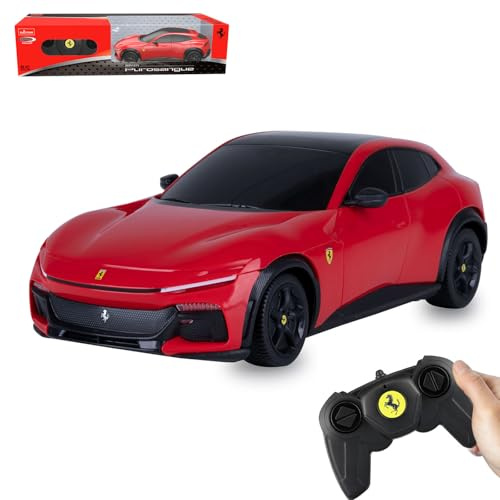 JAMARA 402255 Ferrari Purosangue 1:24 2,4GHz, Auto ferngesteuertes RC Car, Kinder Spielzeugauto mit Fernbedienung, Modellauto, Geschenk für Kinder, Originalgetreue Lackierung