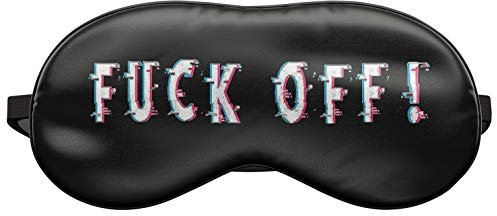 Schlafmaske Reise Relax Augen-maske Abdeckung Bett Emoji Nickerchen Augenbinde Seine Fuck Off Verpiss dich 2 [042]