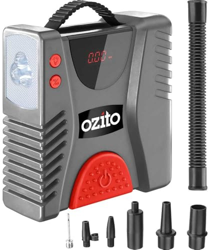 12V Digital Mini Air Compressor Ozito