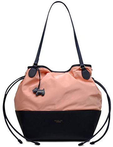 Radley Dane Park Nylon Medium Open Multiway Cross Body Hand Bag in Melon Pink