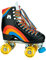 Moxi Skates – Regenbogenreiter – Lustige und modische Rollschuhe für Damen | Asphaltschwarz | Größe 9