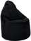 Loft 25 Capriccio Velvet Sitzsack Stuhl | Premium Samt Sitzsack für den Innenbereich für Haus und Wohnzimmer | Ergonomisches Design zur Körperunterstützung (Sitzsack, Black)