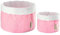 myHodo Lot de 2 Paniers de Rangement en Tissu (23x20, 20x17 cm) 100 % Coton pour Bébé, Commode à Langer et Cuisine, Boîte de Rangement Pliable, Corbeille Ronde Tissu, Banneton, Sac à Pain (Rose)