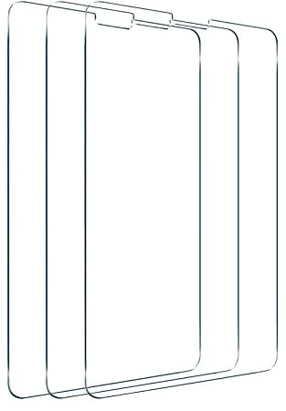 1/2/ 3 Stück Schutzfolie Kompatibel mit iPad Pro 12.9 inch 2021 New, 9H Härte Tempered Glass Screen Protector,Anti-Fingerabdruck HD Full Cover Displayschutzfolie (3 Stück)