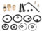 Pcp Pomp Hand - High Pressure Air Pump Accessories 26Pcs Black Copper Rubber Copper High Pressure Air Pump Accessories Kit Automobile Parts Replacement 30Mpa Air Pump Replacement Kit