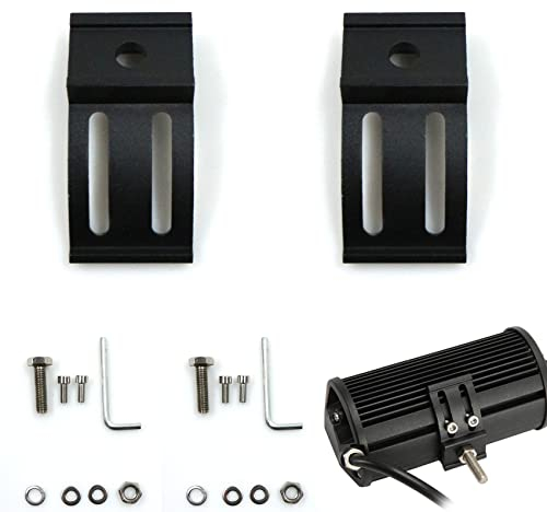 Support De Montage LumièRe Travail - Support Lampe Travail Universel Phare à Light Bar Rampe Toit Tracteur VéHicules Tout Terrain Voiture Camion Moto Bateau 32 * 65mm 2 PièCes