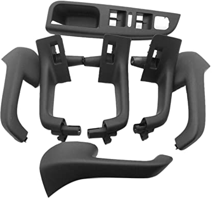 Innentürgriffe 7 STÜCKE Schwarz Innengriff Türgriff Fensterschalter Blende Abdeckung Innere Armlehne Für Golf 5 GTI-MK5 Für Jetta 1K0 868 040B Auto Innen TüRgriff