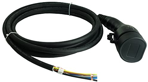 Preis-Zone Ladestecker Typ 2 mit 5m Kabel für E-Autos Ladekabel offenes Ende Hybrid EV Elektroauto Elektrofahrzeug 230V 16A 3,6kW IP54