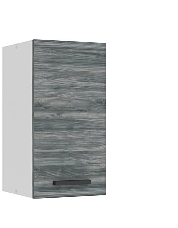 Belini Hängeschrank Küche, Küchenschränke SG. Breite 30 cm. Oberschrank mit 1 Tür, Küchenhängeschränke, Wandschrank Hängend, Glamour Wood