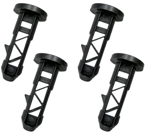 4Pcs Wheelie Hinge Pins Plastic Hinge Pins Black Bin Lid Pin Bin Lid Plastic Plug Fit for 50/80/120/240L Household and Commercial Wheelie Trash Bins