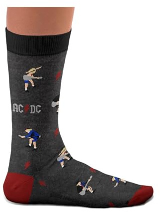 Sock Affairs ACDC Socken – Highway to Hell, Back in Black, Angus Young, Ballbreaker, For Those About to Rock – für Rock Fans, Baumwollsocken, 2 Größen, 36-40 und 41-46