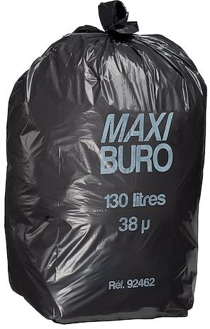 Sacs poubelle 130 litres lien indépendant Maxiburo - Carton de 200