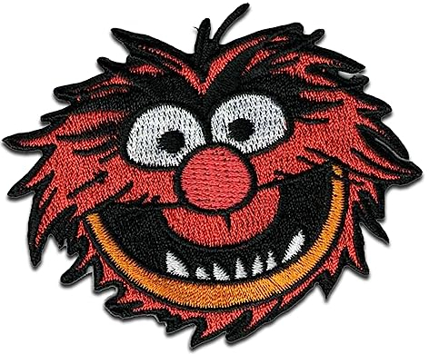 Comercial Mercera Disney © The Muppets Tier Animal Comic - Aufnäher, Bügelbild, Aufbügler, Applikationen, Patches, Flicken, Zum Aufbügeln, Größe: 6,6 x 5,5 cm