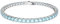 Swarovski Matrix Tennis, Rundschliff, Blau, Rhodiniert