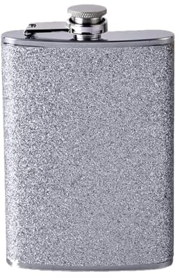 JOCXZI Petacas,Mini Frasco, Frasco portátil de Acero Inoxidable, 8 oz Plateado 230 ml