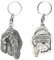 Art-Dog Niedlicher Hundeschlüsselanhänger - Exklusive Kollektion Afghan Hound - Afghanischer Windhund I Schlüsselanhänger Hund - Versilberte Keyring mit 2,5 Schloss - 6,4x4x12,1cm