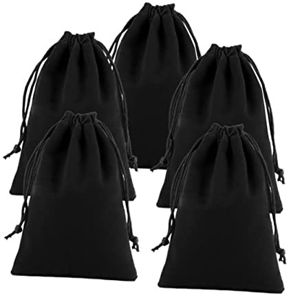 GALPADA 5St Haartrocknertasche Band Tasche aufbewahrungssack gewebesack Tasche für Geschenkpapier Clown-Handschuhe Schwarz Fön Beutel mit Kordelzug Strahlport Tasche mit Kordelzug Packsack