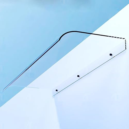 CANEEN Markisenüberdachung, Regen- und Schneeschutz for Haustür/Veranda-Terrassendach, durchsichtige Markise, for Haustür, Veranda-Terrassendach, ohne Halterungen (Size : 120 * 40cm)