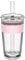 KeepCup Cold Cup - Longplay Double Wall Glass Ice Coffee Tumbler with Lid and Straw - 16oz (454ml) - Pashmak