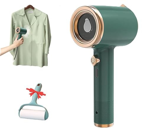 Ironexa Portable Mini Iron, Fast Preheating Steam for Home and Travel, Fast Preheating Steam Dry Ironing, Ironing Machine for Home and Travel (Color : Dark Green)