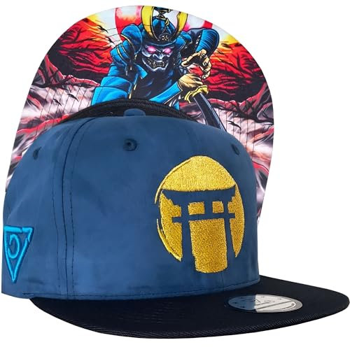 Capiche [99+ VARIATIONEN] Snapback Cap - Kappe - Baseball - Mütze - Kunst - Unisex - Schirm - Männer - Herren - Damen - D-328 - Blue Samurai