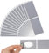100 Stück 41 x 72 mm Rubbelaufkleber, Silber Rubbel Etiketten, Rubbellose Selber Machen, DIY Rubbeletiketten, Selbstklebendes Rubbeletikett (Grau)