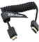 ZBLZGP 8K HDMI Kabel Typ A HDMI 2.1 geflochten gewickelt rechts links Winkel für Sony Canon R5 Nikon Blackmagic Pocket Cinema Kameras (Mini HDMI-HDMI, schwarz geflochten)