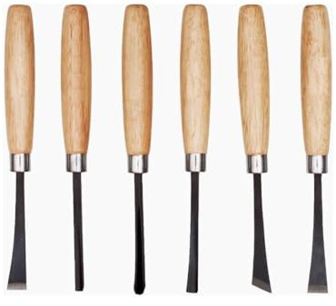 Kovalmax® Set 6 sgorbie scalpelli per legno scalpello intaglio utensili