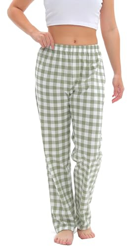 SAMGU Pantalon de pyjama Femme, bas de pyjama, Coton Pantalon de sommeil, pantalon de salon imprimé doux et confortable pour Femme, Pyjama Pants for Women